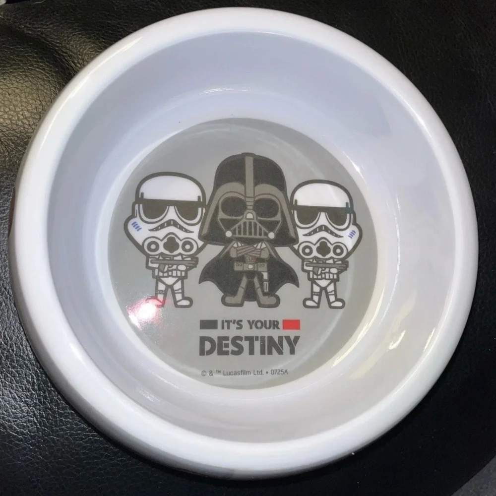 Star Wars White Pet Bowl with Logo